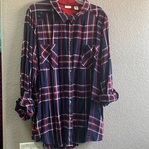 Flannel looking blouse